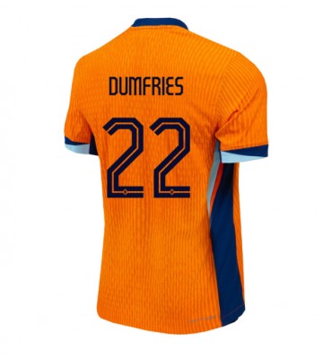 Holland Denzel Dumfries #22 Hjemmebanetrøje EM 2024 Kort ærmer